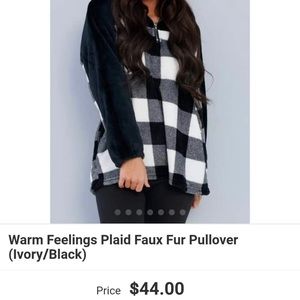 Nanamacs plaid Sherpa